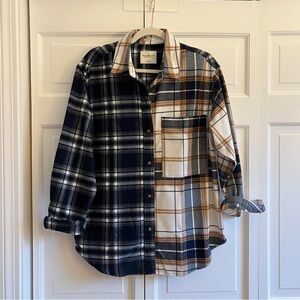 Abercrombie & Fitch Flannel Button Down Shirt size M NWOT